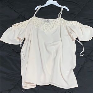 new tan off the shoulder top